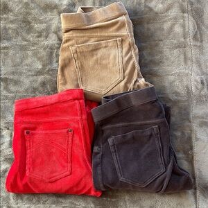 Hue Women’s Corduroy Pants - Red, Black, Tan